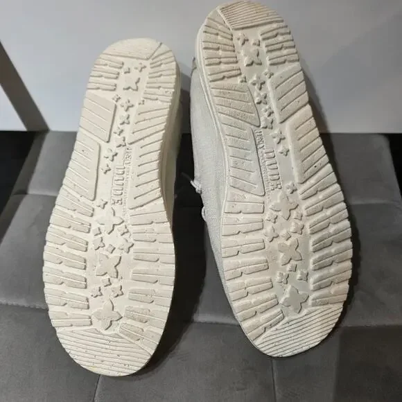 Hey Dude Wally Eco Linen Cottonwood Casual Shoes Men's Loafers - US 10 NWT - Picture 3 of 10